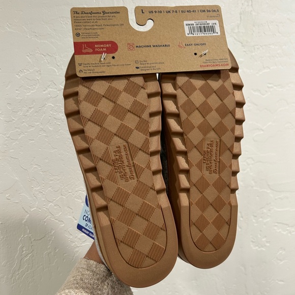 NWT Dearfoams Women's Nadine Wool Blend Clog Slipper- Large 9-10 - Picture 8 of 10